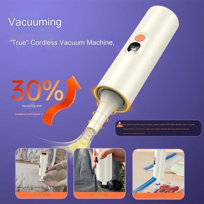 เครื่องดูดฝุ่นรถยนต์ไร้สาย 1400Pa สําหรับผ้าและการทําความสะอาดทั้งหมดใน 1 เครื่อง