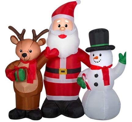 กลางแจ้ง คริสต์มาสต์ ไฟสลัด Santa Sleigh Arch กับหิมะคน
