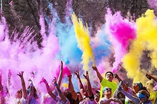 สีสัน Holi พาวเดอร์พาร์ตี้ Popper Confetti ผงข้าวโพด 13 * 18 ซม