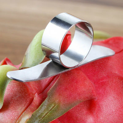 430 สแตนเลสวงแหวนขนาดเล็ก เครื่องเปลือกผลไม้ครัว Gadget คู่มือ Orange Peeler Sliver