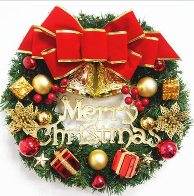 กลม XMAS วงศ์สําหรับประตูหน้า วงศ์ตกด้วยโลโก้ที่กําหนดเอง