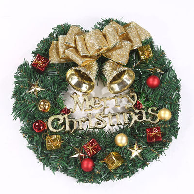 กลม XMAS วงศ์สําหรับประตูหน้า วงศ์ตกด้วยโลโก้ที่กําหนดเอง