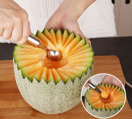 เครื่องมือครัวร้านอาหาร ชุด 6 ชิ้น สแตนเลส เครื่องมือผลไม้หลายประการ