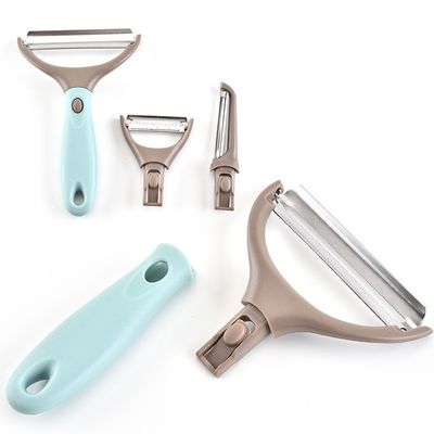 4 PCs Kitchen Gadget Set เครื่องเปลือกสับมือหลายประการ สําหรับเปลือกฝรั่งในร้านอาหาร