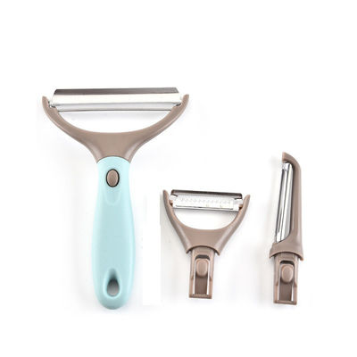 4 PCs Kitchen Gadget Set เครื่องเปลือกสับมือหลายประการ สําหรับเปลือกฝรั่งในร้านอาหาร