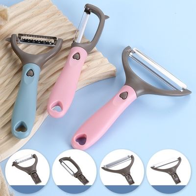 4 PCs Kitchen Gadget Set เครื่องเปลือกสับมือหลายประการ สําหรับเปลือกฝรั่งในร้านอาหาร