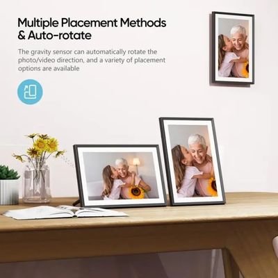 จําหน่ายจํานวนมาก 10 นิ้ว 16 กรัม WiFi LCD Cloud Video Download Frameo กรอบรูปภาพดิจิตอล