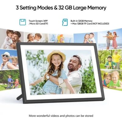 จําหน่ายจํานวนมาก 10 นิ้ว 16 กรัม WiFi LCD Cloud Video Download Frameo กรอบรูปภาพดิจิตอล