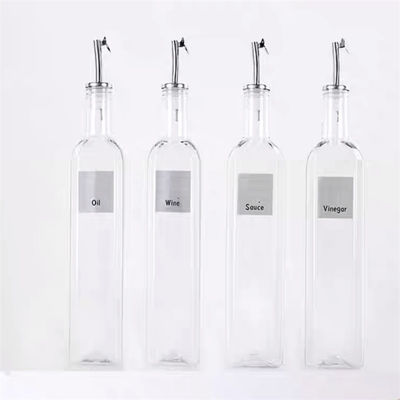 น้ํามันกระจกสีเขียว Drizzler 500ml สําหรับการปรุงอาหารครัวกับกระจกสแตนเลสเติม