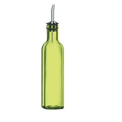 น้ํามันกระจกสีเขียว Drizzler 500ml สําหรับการปรุงอาหารครัวกับกระจกสแตนเลสเติม