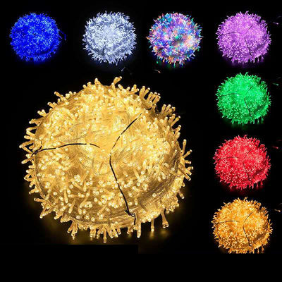 แสงสตริง PVC กันน้ํา LED สําหรับงานแต่งฮาโลวีน 100 LED งานแต่งกลางแจ้ง