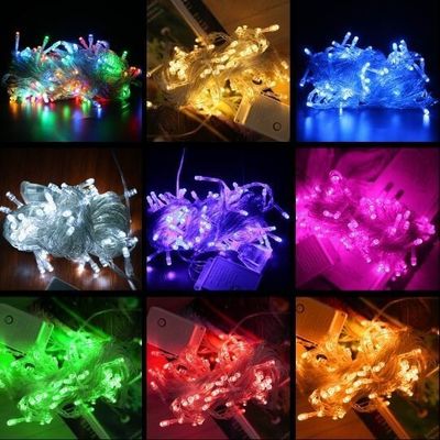 ภายนอกกันน้ํา 300m สีม่วง LED ไฟฟ้าเทพ สตริง กิรันด์สําหรับการตกแต่งวันหยุดคริสต์มาส