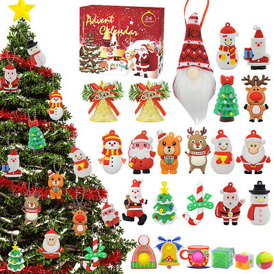 24pcs คริสต์มาสต์ปฏิทินวันพฤหัสบดี Blind Box การ์ตูน Fidget Squishy Toy สําหรับเด็ก