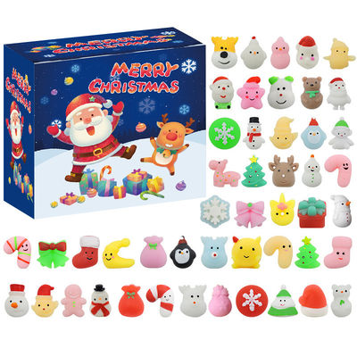 24pcs คริสต์มาสต์ปฏิทินวันพฤหัสบดี Blind Box การ์ตูน Fidget Squishy Toy สําหรับเด็ก