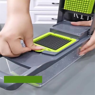 เครื่องมือผลไม้ ผักผัก ขายดีที่สุด อุปกรณ์เสริมครัว 12 ใน 1 อาหาร Dicer กระเทียม Chopper