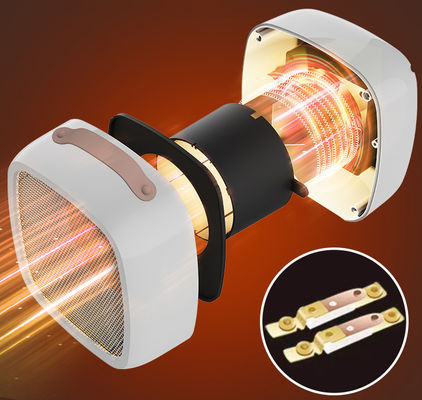 มินิ PTC แฟนฮีเตอร์ สายทําความร้อน 400W สําหรับการทําความร้อนที่สะดวกและสบายใจในพื้นที่เล็ก