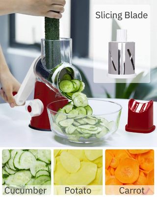 ขายดีที่สุด ผลไม้ ผัก หมุน Grater สแตนเลส Multi-Function Slicer Cutter