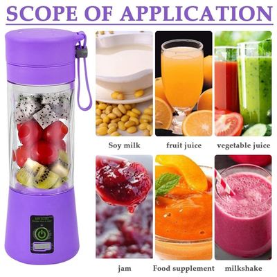 ซิลิโคน พีซี อิเล็กทริกส์ มินิ ไอซ์แบทเทล บลันเดอร์ บ้าน USB 2/4/6 Blades Juicer Cup Machine
