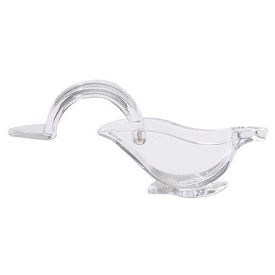 สต็อค พกพาโปร่งใสแอคริลิคมือ ผลไม้ น้ํามะนาว Juicer มือ น้ํามะนาว Squeezer นก