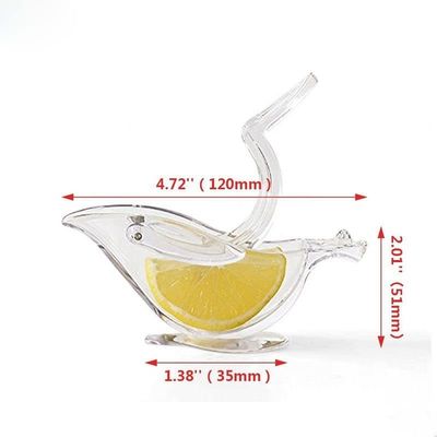 สต็อค พกพาโปร่งใสแอคริลิคมือ ผลไม้ น้ํามะนาว Juicer มือ น้ํามะนาว Squeezer นก