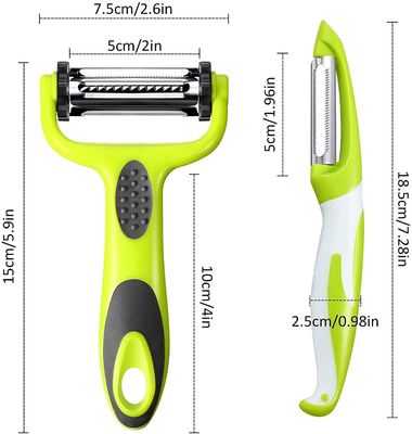 มีดเปลือกสแตนเลสหลายประการ สําหรับครัว 19*2.5*2cm OEM/ODM รับ