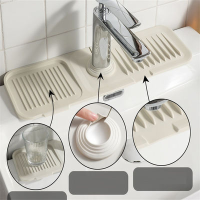 ซิลิโคน ซิงค์ Splash Guard Catcher Handle กระแทกระบายน้ํา Pad Absorbent Mat สําหรับ OEM / ODM