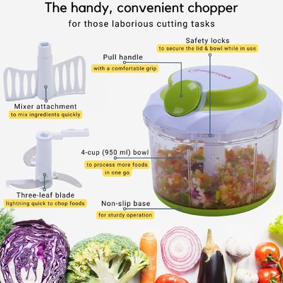 Mini Manual Vegetable Fruit Garlic Ginger Onion Meat Shredder Hand Pull Chopper Fruit เครื่องฉีกเนื้อสัตว์ด้วยมือ