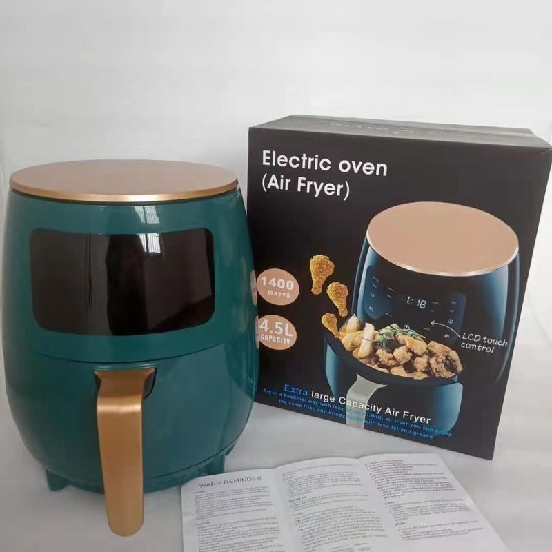 4.5 / 6L ความจุ อากาศ Fryer สําหรับการทําอาหาร Frying โดยไม่มีน้ํามัน การควบคุมดิจิตอลหนึ่งแตะ