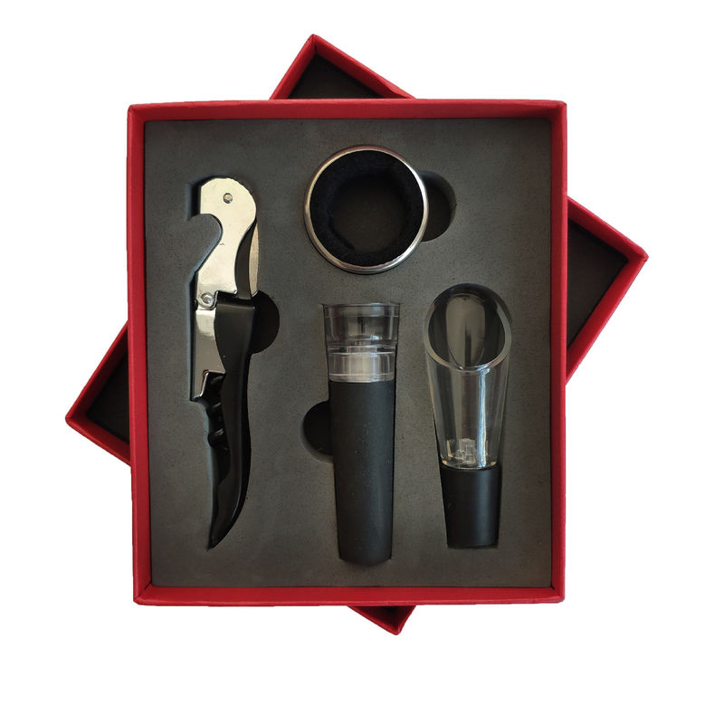 สแตนเลส เรด ซีฮอสเฮอร์ส มีดกล่องของขวัญ เครื่องมือบาร์ชนิด Corkscrew ชุดเปิดไวน์