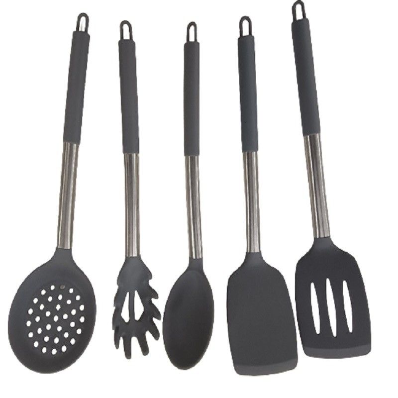 เก็บซิลิโคน ไม่ติดช้อนสําหรับการทอดปลารั่ว Spatula ครัวครัว