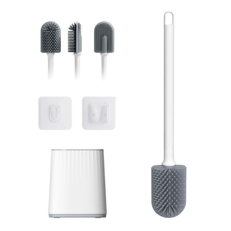 TPR รอบ พลาสติก การทําความสะอาด Brush ที่ถือแปรงห้องน้ํา สําหรับความสะอาดห้องน้ําที่ดีกว่า