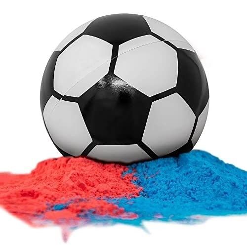เพศเปิดเผยสรรพสินค้า Confetti Powder Filler 14*14*14cm ฟุตบอลสําหรับงานฉลองเด็ก