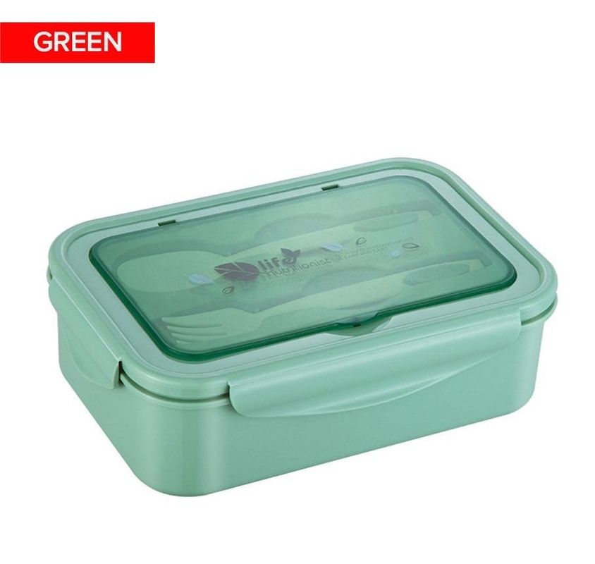 กล่องอาหารกลางวันสําหรับเด็ก / ผู้ใหญ่ PP5 1400 ML ไมโครเวฟเย็น ปลอดภัย BPA ฟรีกับสั้น
