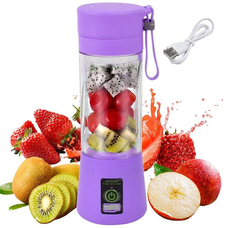 ซิลิโคน พีซี อิเล็กทริกส์ มินิ ไอซ์แบทเทล บลันเดอร์ บ้าน USB 2/4/6 Blades Juicer Cup Machine