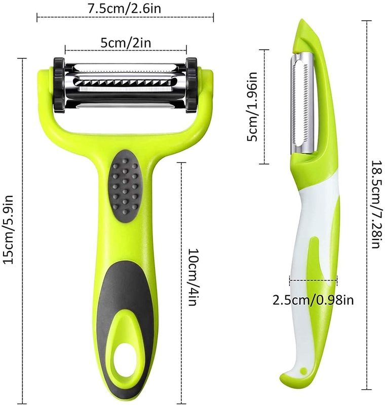 มีดเปลือกสแตนเลสหลายประการ สําหรับครัว 19*2.5*2cm OEM/ODM รับ